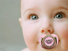 Pink On Golden Pacifier
