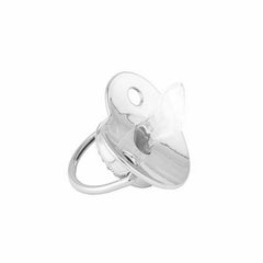 White On Silver Pacifier