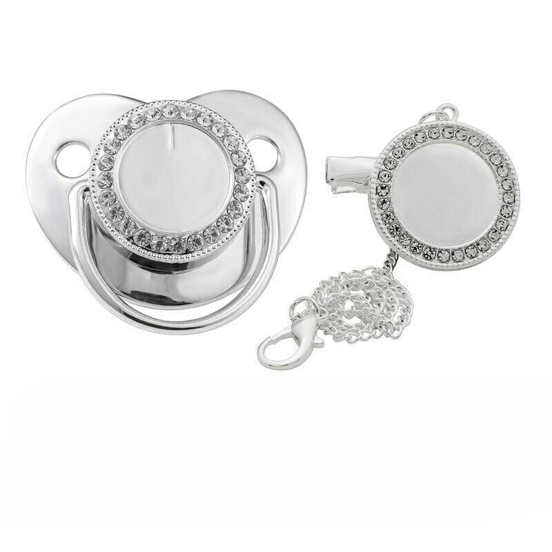 Silver On Silver Pacifier
