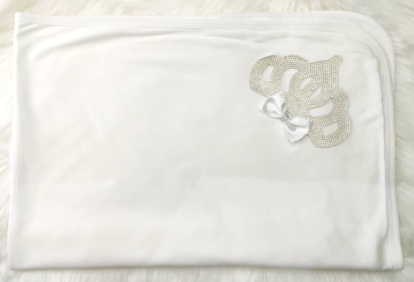 White On White Blanket ( Queen Crown )